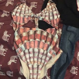 Mara Hoffman Seashell design 1 piece bathing suit